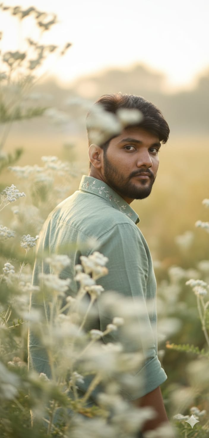 Dreamy Botanical Portrait