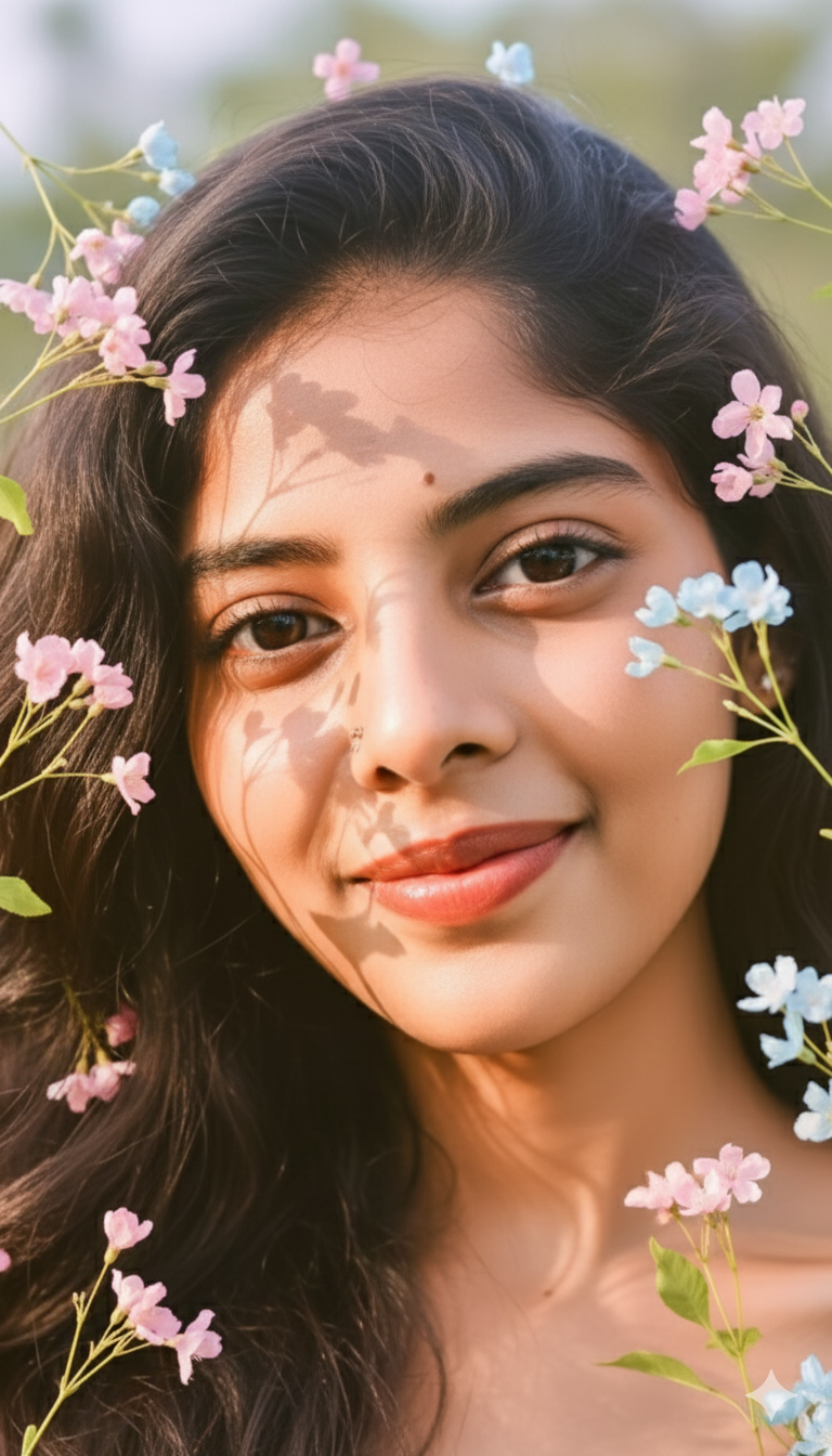Closeup Floral Portrait